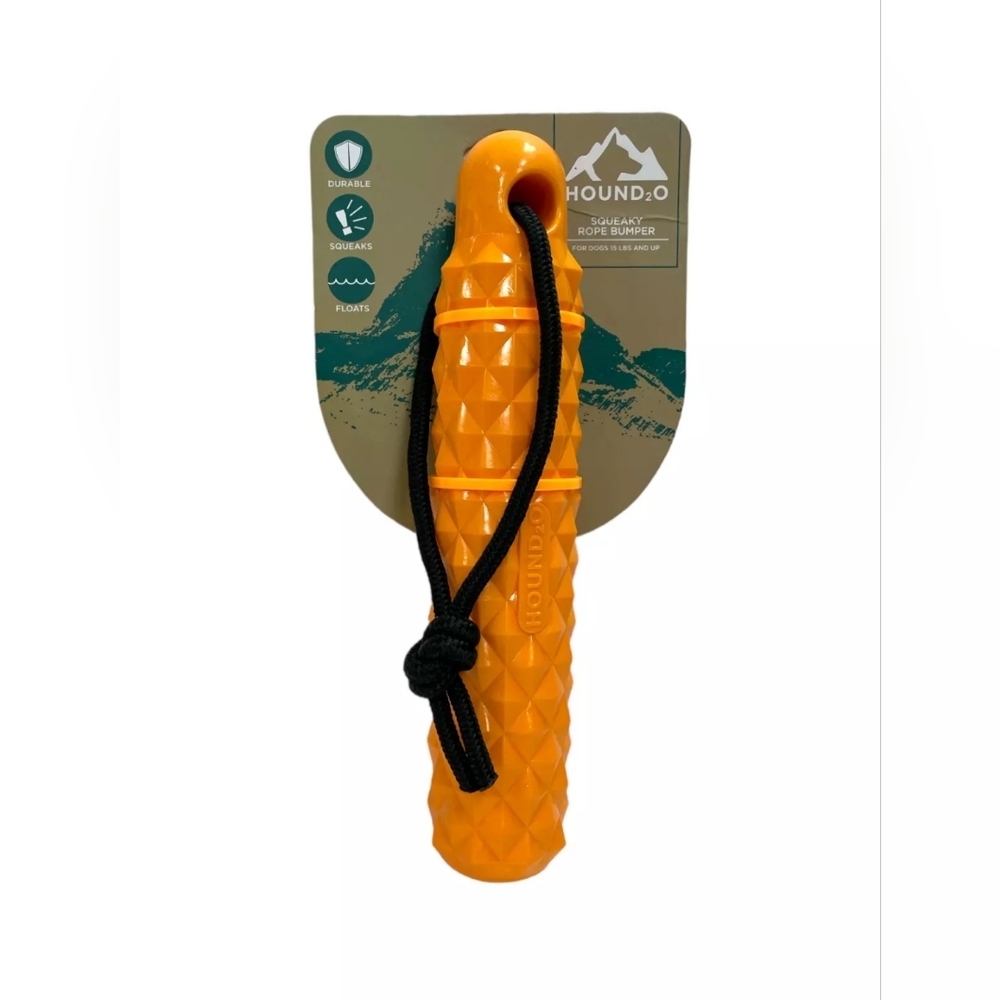 Hound2O Squeaky Rope Bumper for Dogs 15 lbs and Up